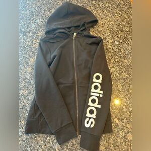 Black Adidas Zip-up Hoodie (size Medium)
